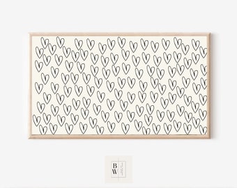 Frame TV Art | Valentine's Day Frame TV Art | Heart Graphic | Digital Download | Art for Frame TV