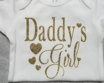 Baby Bodysuit, bodysuit, baby, baby shirt, daddy's girl, baby girl