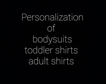 Personalization of items