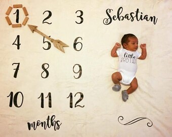 Milestone Blanket, Baby Blanket, Blanket, Milestone,