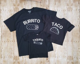 Dad Shirt Set, Dad and son shirts, fathers day shirts, father son shirts, father daughter shirts, taco shirts, fathers day taco shirts