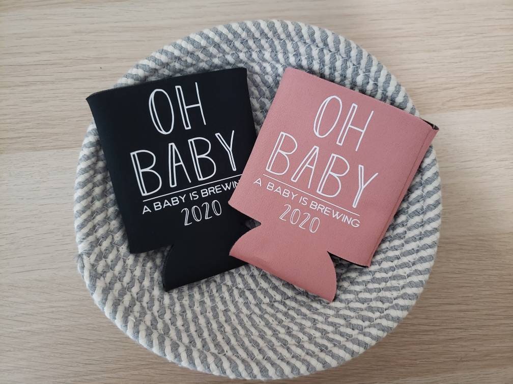 Baby Announcement Koozies Oh BABY Koozies A Baby is Brewing Etsy Ireland