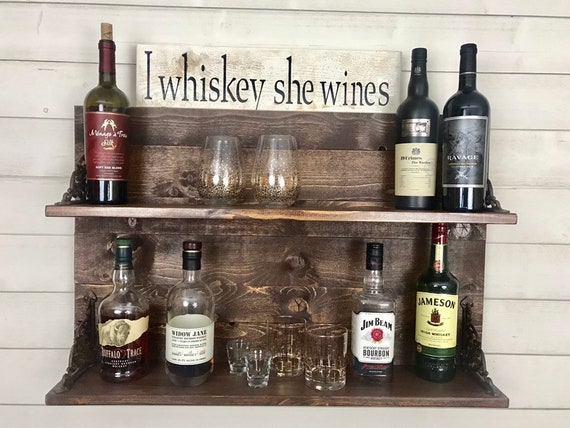 Liquor Shelf Wine Rack Whiskey 50