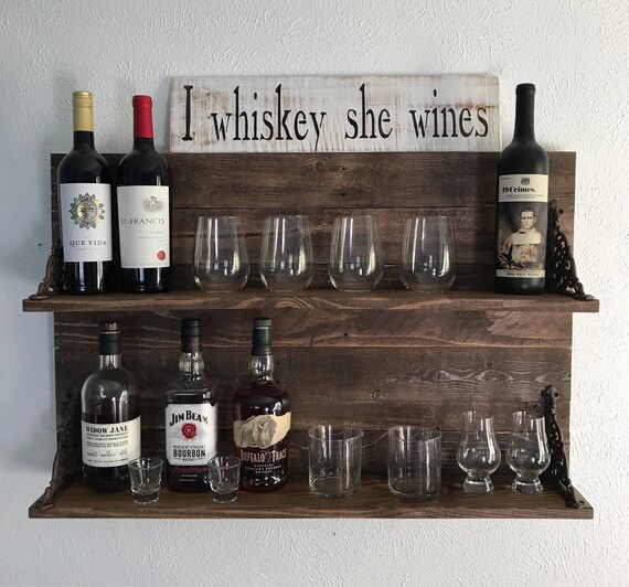 Liquor Shelf Wine Rack Whiskey 50