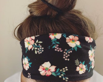 Black Floral Headband