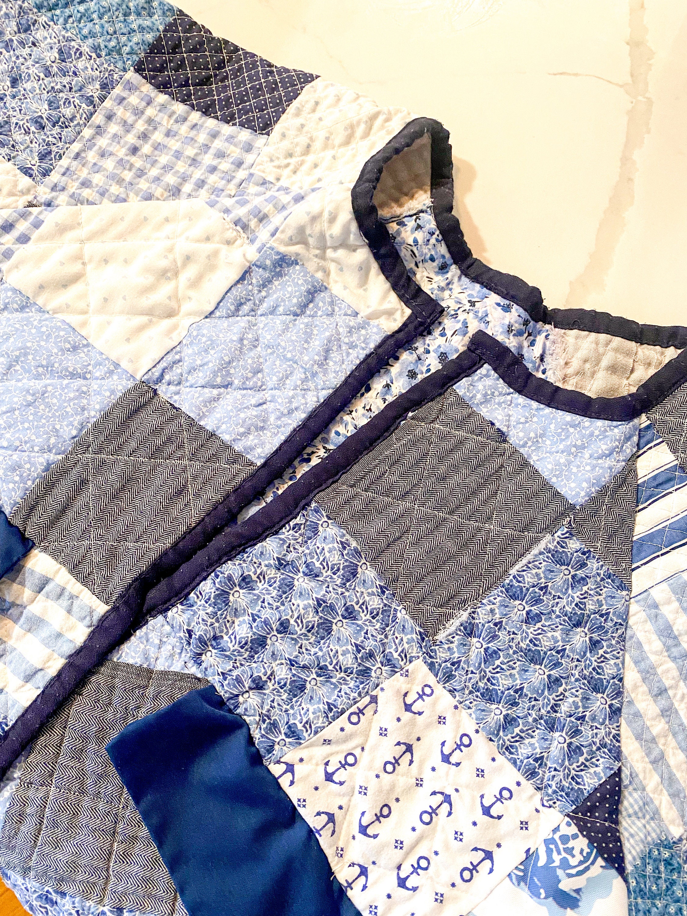 Blue Quilted Jacket, Coastal Grandmas Chic Quilted Jacket Blue Quilted Jacket, Coastal Grandmas Chic Quilted Jacket