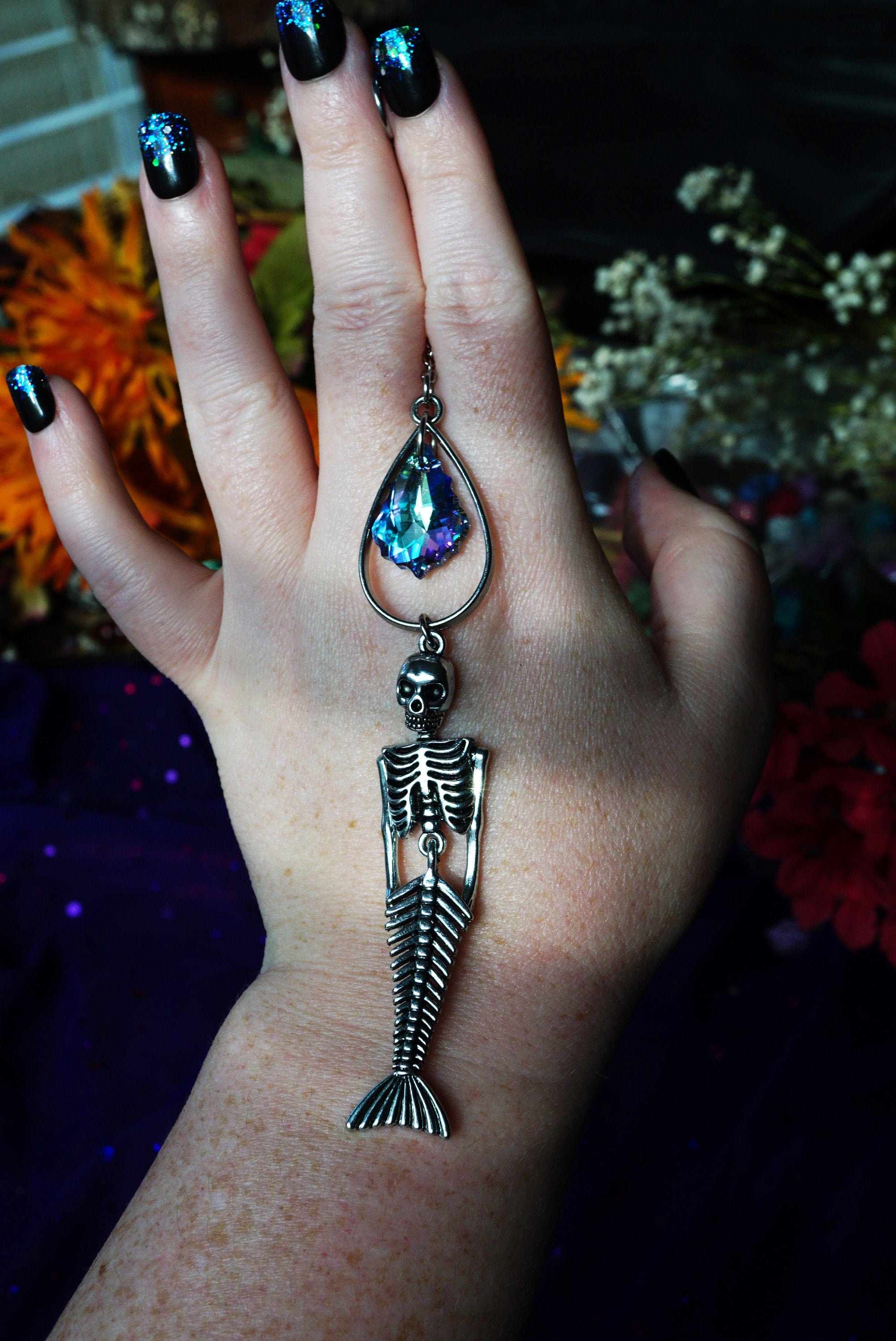 Mermaid Suncatcher Soft Goth Decor Mermaids Are Real Mermaid Etsy