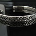 Sterling Silver Purple CZ Ring - Irish Celtic Knot Design Band - 925 Silver Sizes 4-10