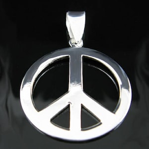 Genunine .925 Sterling Silber Peace Zeichen Anhänger