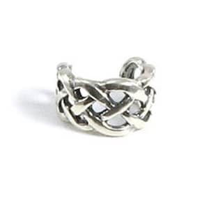 Genuine .925 Sterling Silver Irish Celtic Knot Weave Ear Cuff