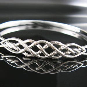 Celtic Knot Bracelet - 7" .925 Sterling Silver Irish Celtic Knot Bracelet