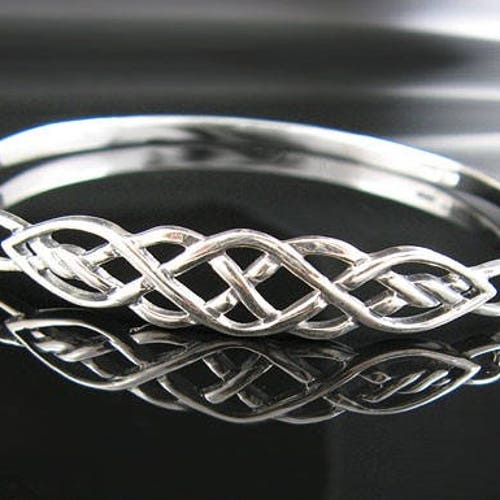 Celtic Knot Bracelet 7 .925 Sterling Silver Irish Etsy