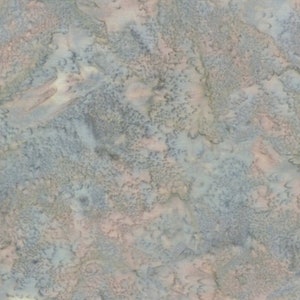 Hoffman Gray and Tan Hippo Watercolor Bali Batik Cotton Quilt Fabric