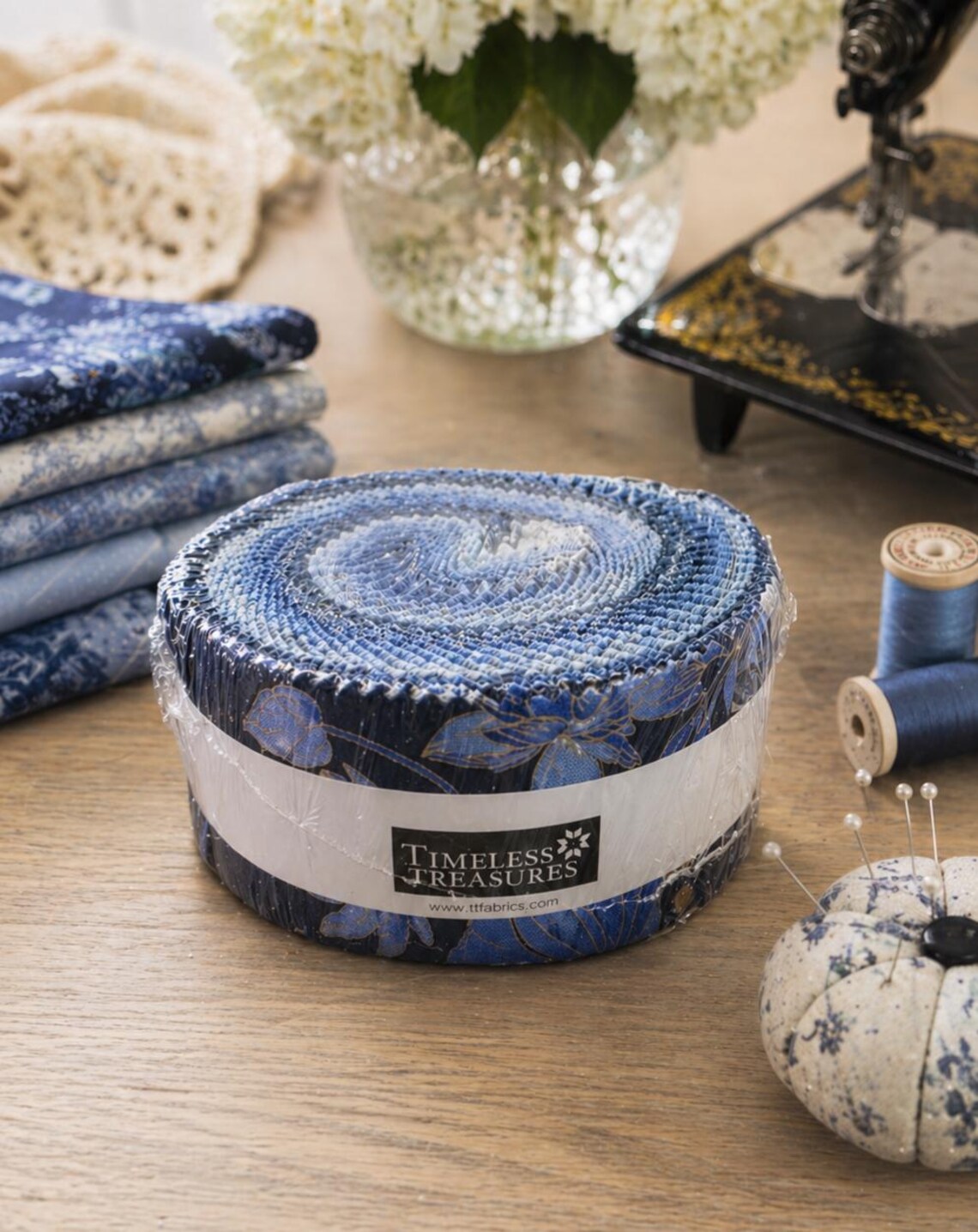 Timeless Treasures Moonlight Jelly Roll Bundle Cotton Quilt Fabric 40 ...