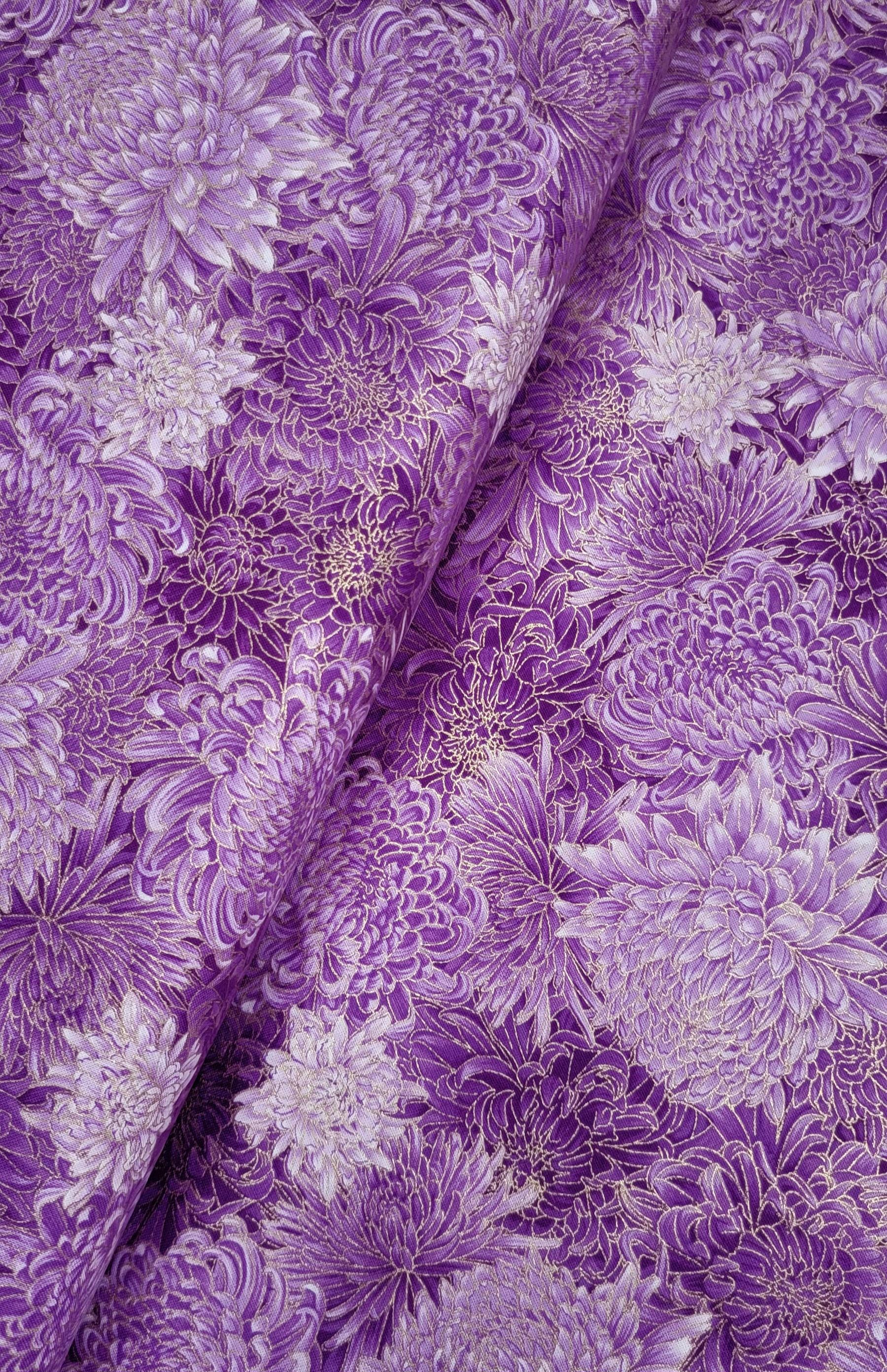 Shizuka by Chong A Hwang for Timeless Treasures Purple Asian ...