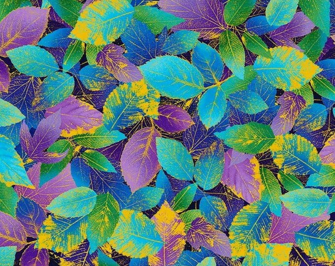 Utopia by Chong A Hwang for Timeless Treasures Bright Purple and Blue ...