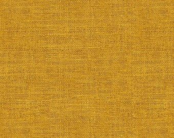 Sunflower Farm by Timeless Treasures Yellow Gold Burlap Textured Look Cotton Quilt Fabric