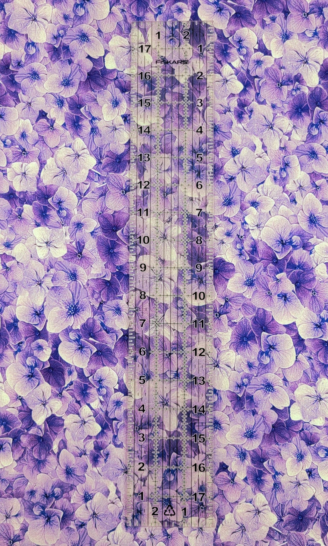 Timeless Treasures Garden Delight Purple Lilac Packed Flowers Cotton ...