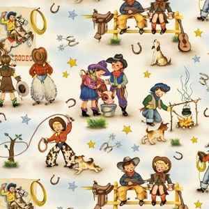 Country Rodeo Home on the Range Cotton Quilting Fabric 1/2