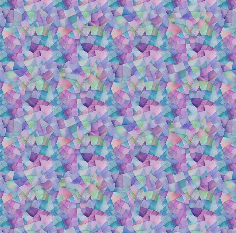Timeless Treasures Garden Delight Multicolor Broken Shapes Cotton Quilt ...