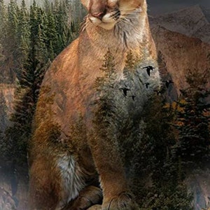 Hoffman Call of the Wild Minky Cuddle Wolf Nature Cotton Quilt Panel 33 x 45
