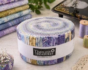Timeless Treasures Shizuka Jelly Roll Bundle Cotton Quilt Fabric 40, 2 ...