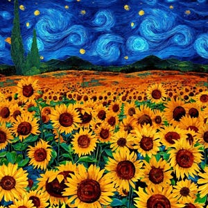 Timeless Treasures Yellow Sunflower Fields Cotton Quilt Fabric Panel 24&quot; x 44&quot;