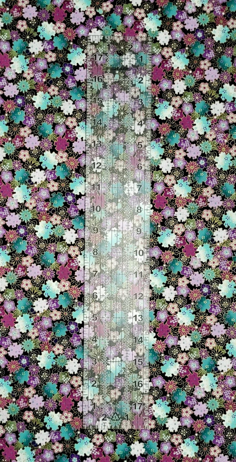 Shizuka by Chong A Hwang for Timeless Treasures Small Asian Flowers ...