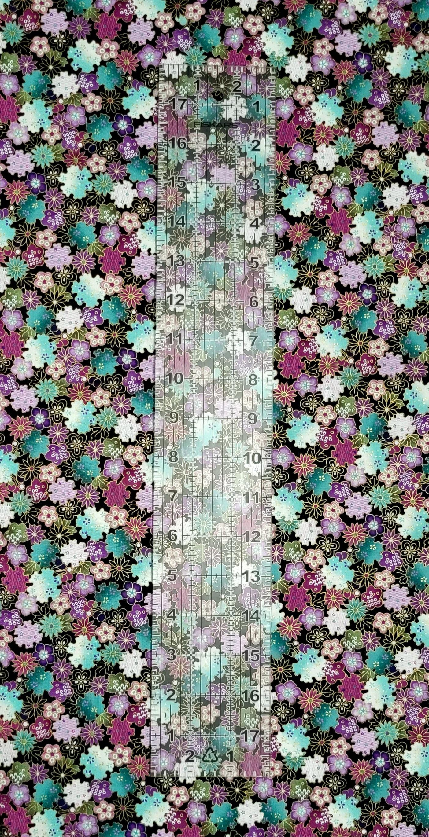 Shizuka by Chong A Hwang for Timeless Treasures Small Asian Flowers ...
