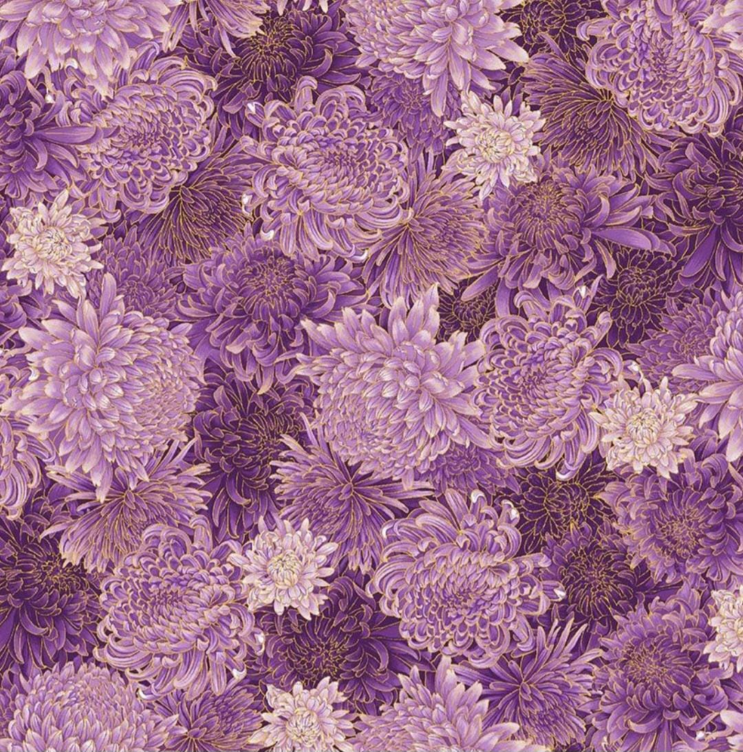 Shizuka by Chong A Hwang for Timeless Treasures Purple Asian ...