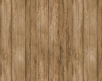BOLT END 34 INCHES Timeless Treasures You Are My Sunshine Brown Wood Grain Texture Cotton Quilt Fabric