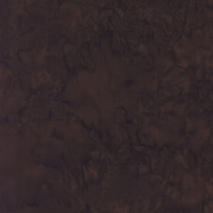 Hoffman Dark Brown Cappuccino Watercolor Bali Batik Cotton Quilt Fabric