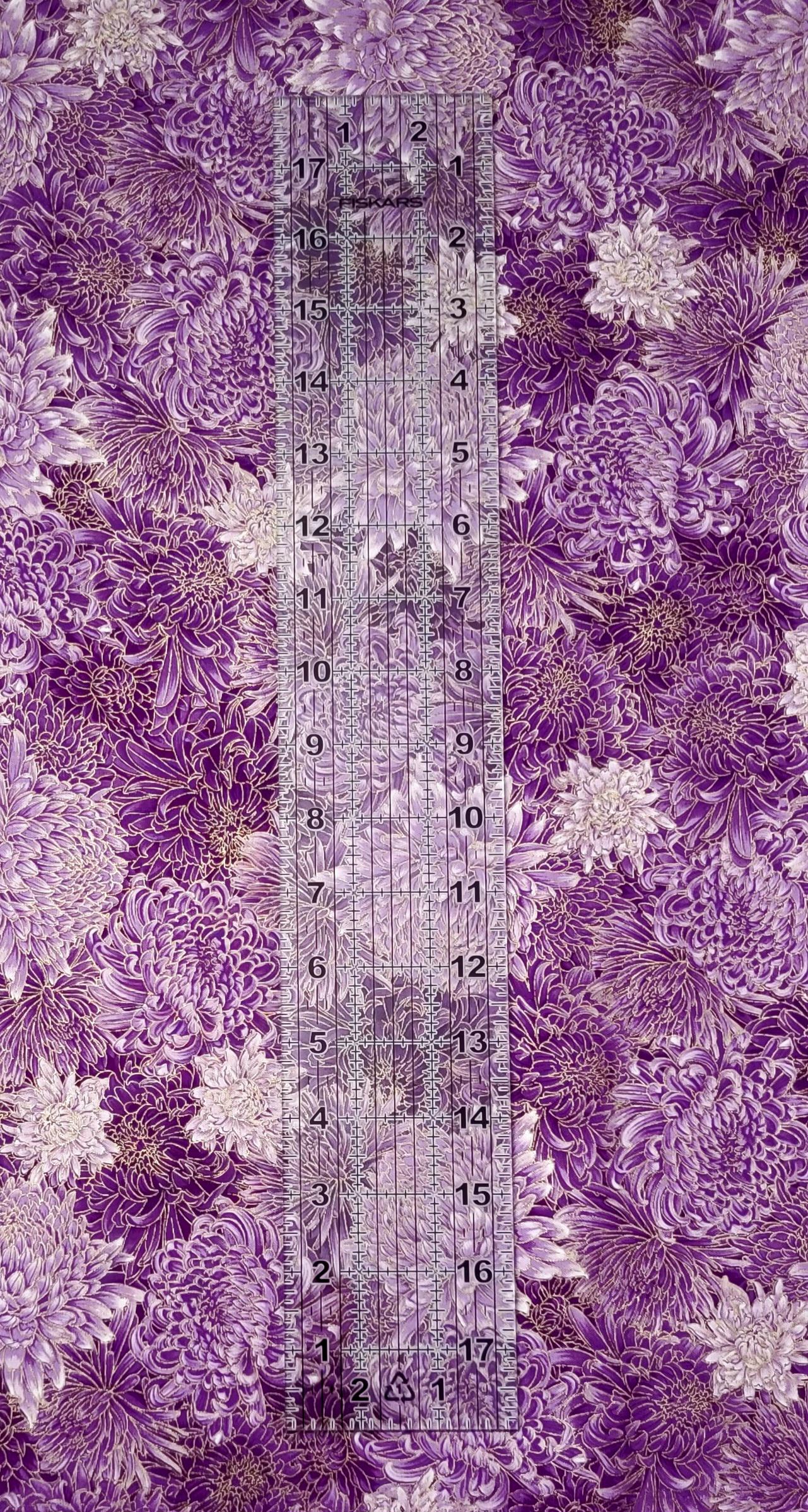 Shizuka by Chong A Hwang for Timeless Treasures Purple Asian ...