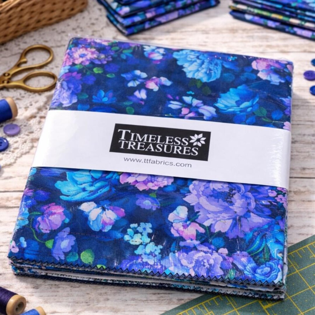 Timeless Treasures Bellagio 10 Inch Square Bundle Cotton Quilt Fabric ...