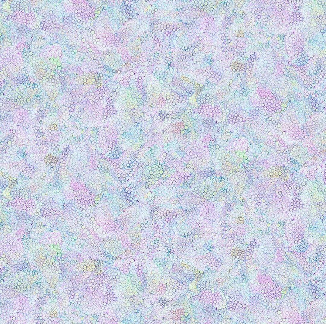 Timeless Treasures Garden Delight Abstract Pastel Bubbles Cotton Quilt ...