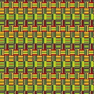 African Sunset by Chong A Hwang for Timeless Treasures Multicolor African Code Cotton Quilt Fabric