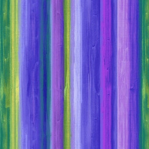 Wild Iris by Chong A Hwang for Timeless Treasures Green, Blue, and Purple Stripes Cotton Quilt Fabric