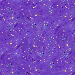 Utopia by Chong A Hwang for Timeless Treasures Purple Paint Splatter Cotton Quilt Fabric CM1028-PURPLE