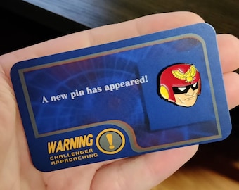 Pin de esmalte del Capitán Falcon / Super Smash Brothers Melee / SSBM