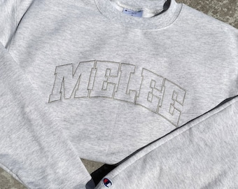 Embroidered MELEE Crewneck Sweatshirt | SSBM | Super Smash Bros