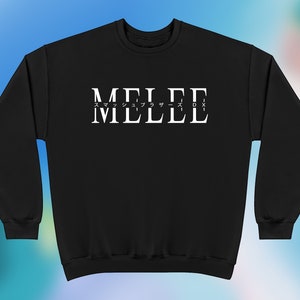 May include: Black sweatshirt with white text that reads "MELEE" and "スーパーマリオメーカー DX".