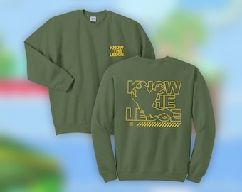 Conozca la sudadera con cuello redondo Ledge / SSBM / Super Smash Bros