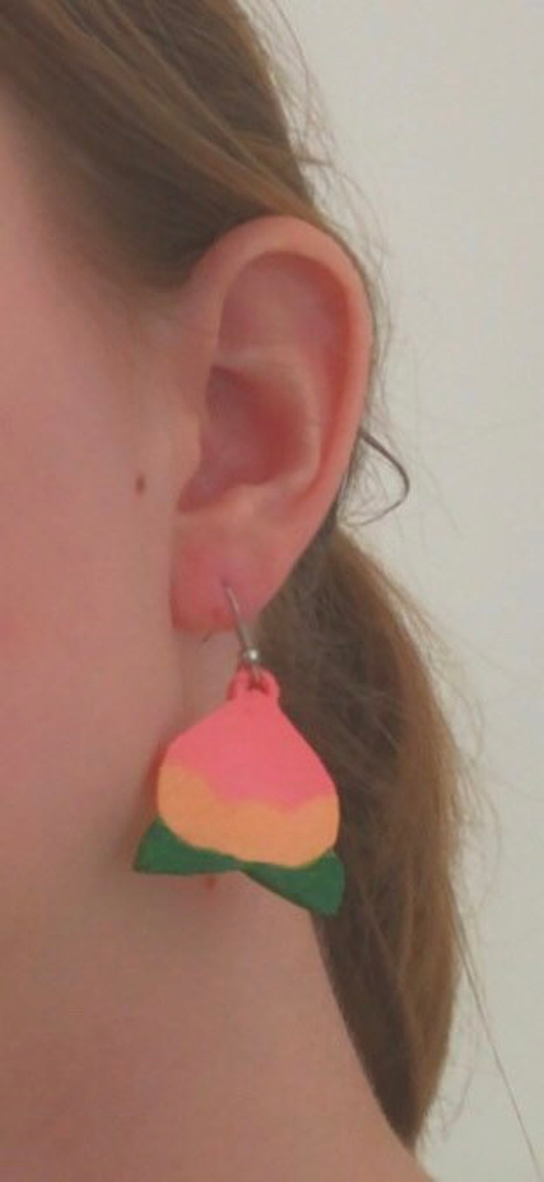 Animal Crossing Peach Earrings