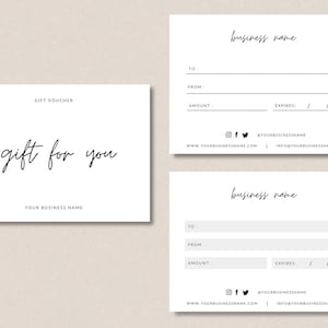 Plantilla de certificado de regalo / Vale de regalo de fotografía / Plantilla Canva / Vale de regalo imprimible / Vale de regalo DIY / Plantilla de tarjeta de regalo