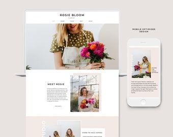 Wix website template, modern website design, ecommerce website, wix theme, pre-made wix template, store web design
