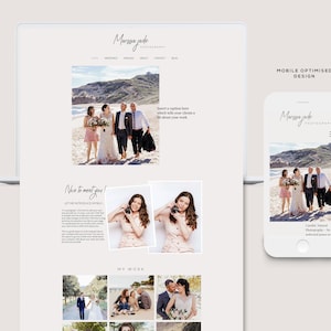 Wix Website Template, website Template Customisable, Wix Theme, pre-made wix template, Photography website template, Portfolio Theme