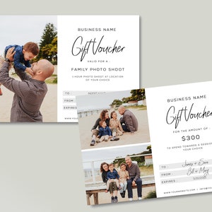 Fotografie Geschenk-Zertifikat-Vorlage / DIY Geschenk Gutschein Vorlage / druckbare Geschenk-Gutschein / INSTANT DOWNLOAD psd / Business-Vorlage