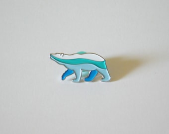 Stargazers Polar Bear Enamel Pin