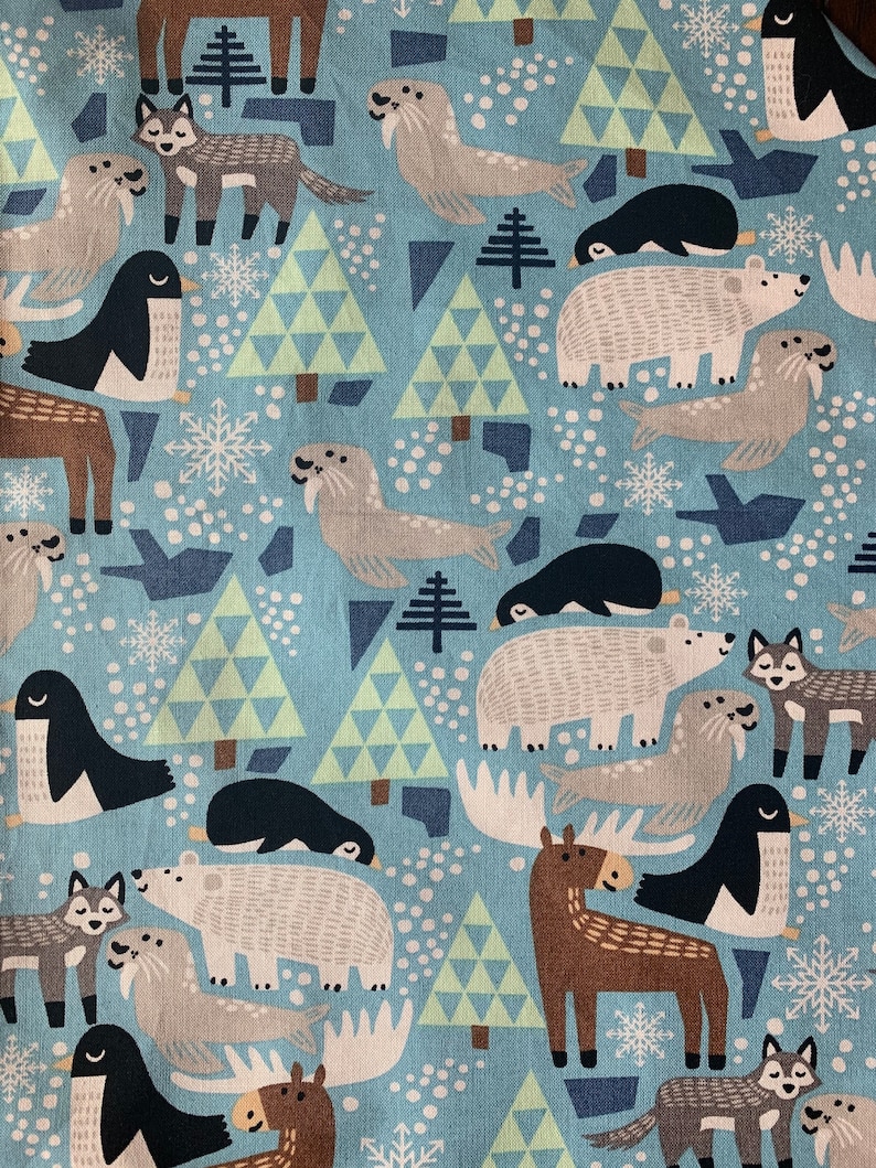Tie On Dog Bandana Arctic Animals