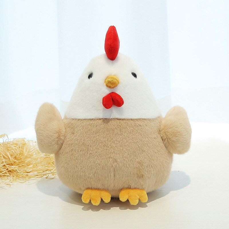 realistic plush chicken